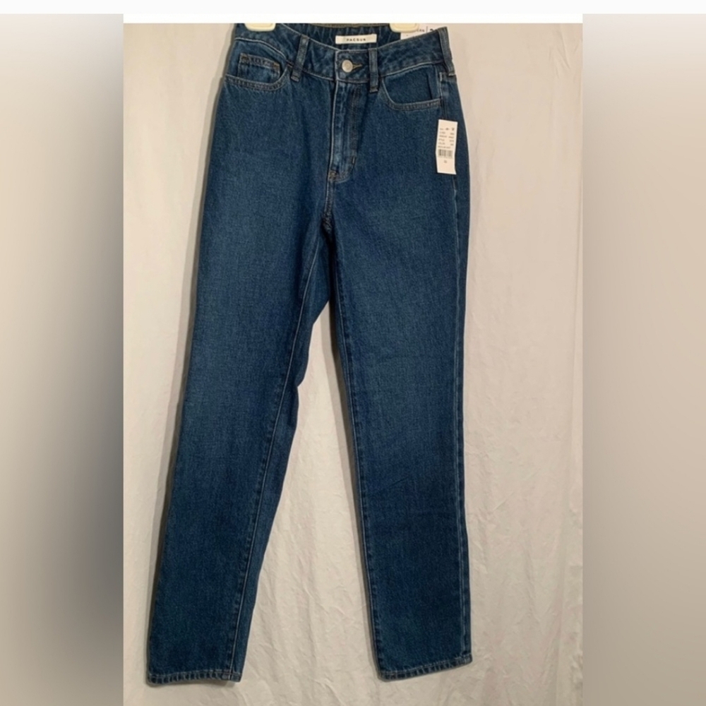 Pacsun Womans Mom Blue Denim Zip Jeans-NWT